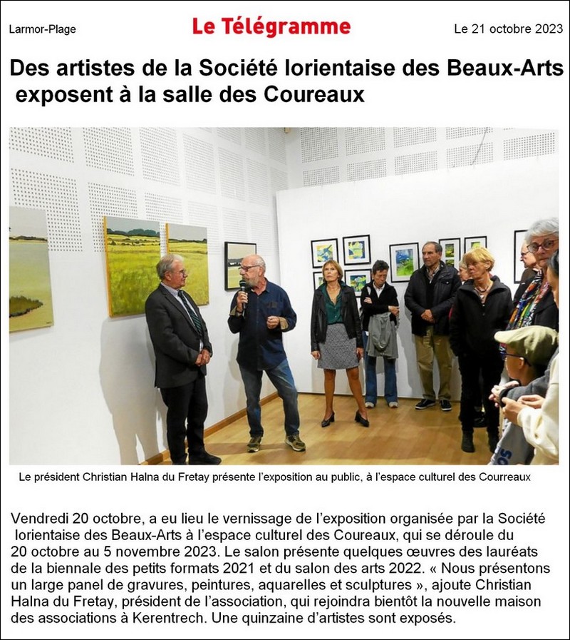 2023 Larmor-Plage- laureats exposition - S L B-A - Lorient - LE TELEGRAMME