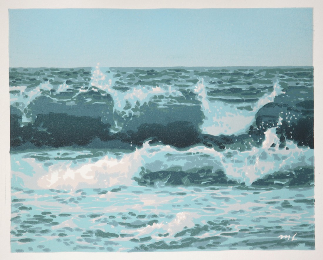 les flots soulevés I   - Marielle Le Fur -  