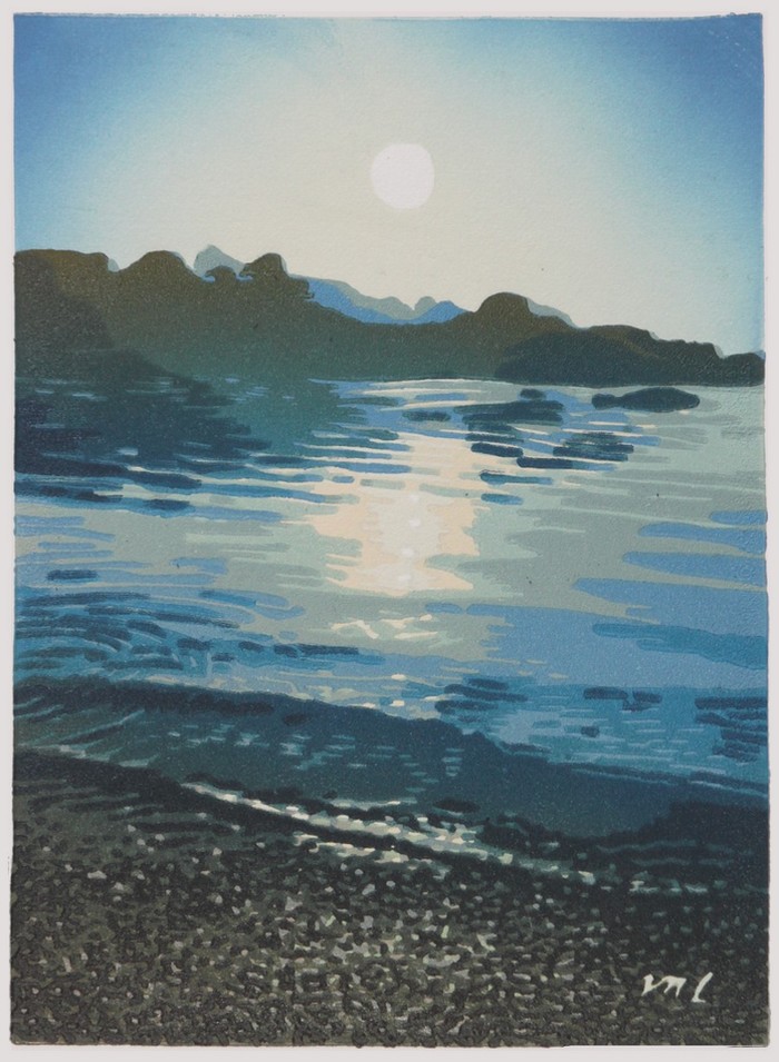 LUMIERE SUR LE RIVAGE I   - Marielle Le Fur -  
